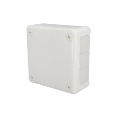 Surface-mounted junction box 98x98x42mm IP55 12 entries rubber grommets white VP-41 EDO777925 EDO Technic