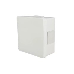 Surface-Mounted Junction Box 86x86x40mm IP55 4 Click Inlets Rubber Glands White VP-01 EDO777905 EDO Technic