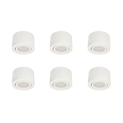 Komplet 6x ZALDA OV White IP20 (EDO777451) + 6x GARI  LED INSERT 4,8W 4000K (EDO777640), EDO777451-5NW-6pak EDO Solutions