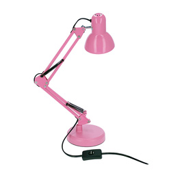 Lampka biurkowa różowa PIXI Pink E27 zestaw podstawa i klips  EDO777366 EDO Solutions